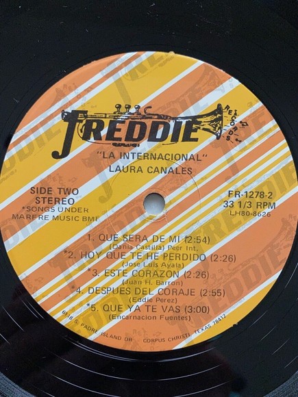 Laura Canales La Internacional Me Quedo Contigo LP Freddie Records FR-1278 VG+ - Picture 7 of 7